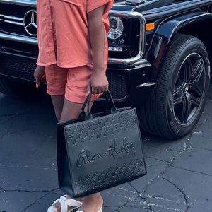 Glamaholic monogram luxe tote
